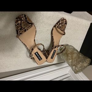 Design Lab snake pattern sandals